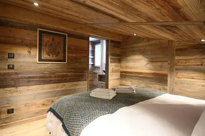 Un ou plusieurs lits dans un hébergement de l'établissement MARMOTTE 203 - Magnifique duplex aux pieds des pistes