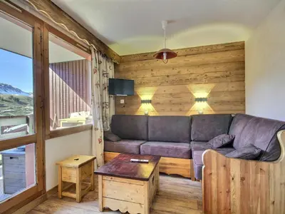 Plan de l'établissement Appartement rénové 4/5 pers au cœur des pistes - FR-1-455-205