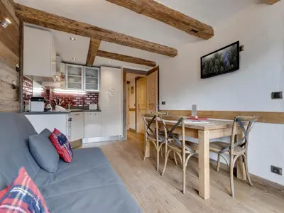 Plan de l'établissement Appartement rénové 1 chambre + alcôve, ski aux pieds, Val Village - FR-1-567-65