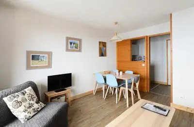 Télévision ou salle de divertissement dans l'établissement Résidence Carene - Appartement tout confort et agréable · Proche des pistes · Vue pistes MAE-3581