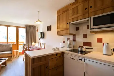 Cuisine ou kitchenette dans l'établissement Résidence Carene - Appartement tout confort · Proche des pistes · Vue pistes MAE-3585