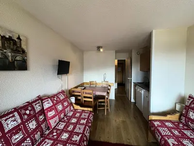 Télévision ou salle de divertissement dans l'établissement Résidence Andromede - Appartement tout confort · Au pied des pistes · Vue pistes MAE-3603