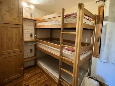 Un ou plusieurs lits dans un hébergement de l'établissement Résidence Phoenix - Appartement tout confort · Proche cœur de station · Vue pistes MAE-3606
