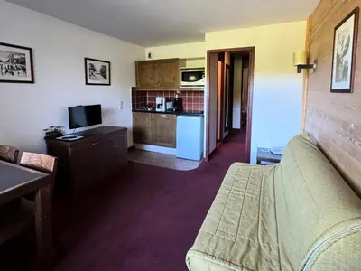 Cuisine ou kitchenette dans l'établissement Résidence Quartz - Appartement fonctionnel · Pied des pistes · Vue pistes · Casier à skis MAE-3625