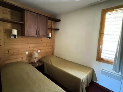 Un ou plusieurs lits dans un hébergement de l'établissement Résidence Quartz - Appartement fonctionnel · Pied des pistes · Vue pistes · Casier à skis MAE-3625