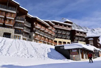 L'établissement Résidence Andromede - Magnifique appartement rénové · Accès direct aux pistes · Vue pistes MAE-3636 en hiver