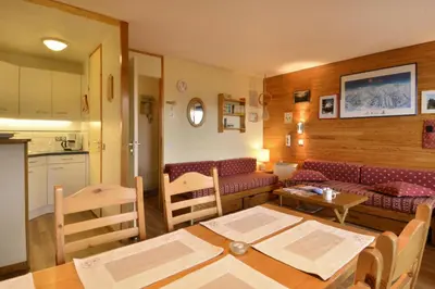 Cuisine ou kitchenette dans l'établissement Résidence Phoenix - Appartement tout confort et agréable · Proche cœur de station · Vue pistes MAE-3649