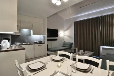 Cuisine ou kitchenette dans l'établissement Résidence Licorne - Appartement récemment rénové · Ski aux pieds · Vue pistes · Casier à skis MAE-3652