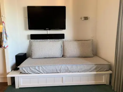 Un ou plusieurs lits dans un hébergement de l'établissement Résidence Licorne - Appartement récemment rénové · Ski aux pieds · Vue pistes · Casier à skis MAE-3652