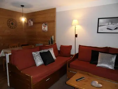 Coin salon dans l'établissement Résidence Callisto - Appartement tout confort · Skis aux pieds · Vue pistes MAE-3668