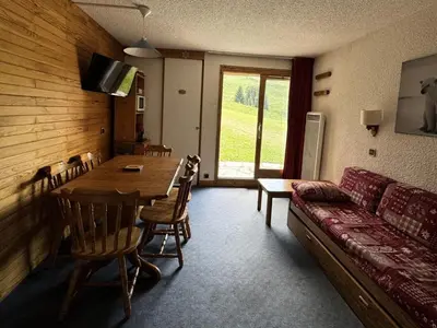 Plan de l'établissement Résidence Amethyste - Appartement confortable · Accès direct aux pistes · Vue pistes · Rez-de-chaussée MAE-3670