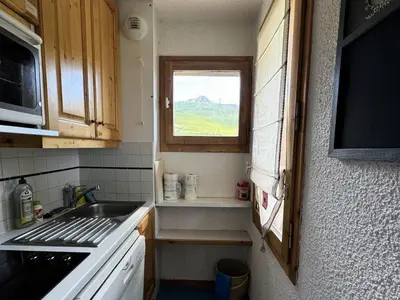 Plan de l'établissement Résidence Amethyste - Appartement confortable · Accès direct aux pistes · Vue pistes · Rez-de-chaussée MAE-3670