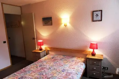 Un ou plusieurs lits dans un hébergement de l'établissement Résidence Corail - Appartement tout confort spacieux · Centre station · Vue vallée MAE-3674