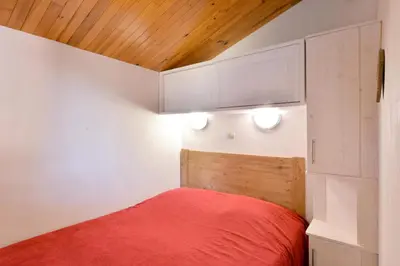 Un ou plusieurs lits dans un hébergement de l'établissement Résidence Andromede - Appartement fonctionnel · Skis aux pieds · Vue pistes · Balcon MAE-3684