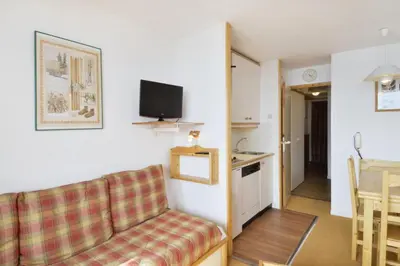 Cuisine ou kitchenette dans l'établissement Résidence Themis - Appartement tout confort · Ski aux pieds · Vue pistes MAE-3692
