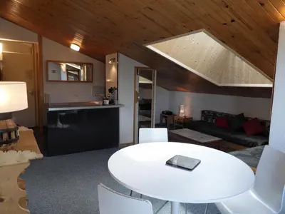Coin salon dans l'établissement Résidence Croix Du Sud - Studio spacieux et agréable · Cœur de station · Vue pistes MAE-3717