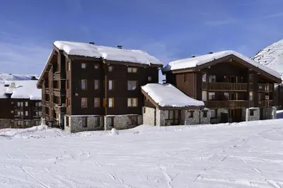 L'établissement Résidence Amethyste - Studio fonctionnel · À deux pas des pistes · Vue pistes MAE-3719 en hiver