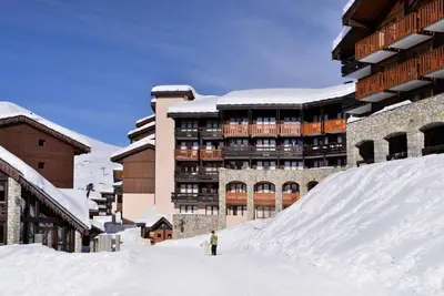 L'établissement Résidence Pegase - Studio fonctionnel · Pied des pistes · Vue pistes · Balcon MAE-3720 en hiver
