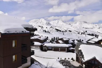 L'établissement Résidence Pegase - Studio confortable · Accès direct aux pistes · Vue pistes · Balcon MAE-3725 en hiver