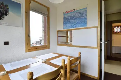 Coin salon dans l'établissement Résidence Amethyste - Appartement tout confort · Accès direct aux pistes · Vue pistes · Rez-de-chaussée MAE-3757