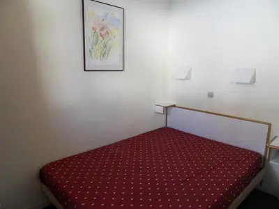 Un ou plusieurs lits dans un hébergement de l'établissement Résidence Andromede - Appartement fonctionnel · Accès direct aux pistes · Vue pistes MAE-3765