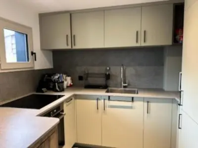 Cuisine ou kitchenette dans l'établissement Résidence Aigue-marine - Appartement tout confort · Skis aux pieds · Vue vallée MAE-3794