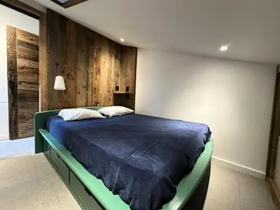 Un ou plusieurs lits dans un hébergement de l'établissement Résidence Aigue-marine - Appartement tout confort · Skis aux pieds · Vue vallée MAE-3794