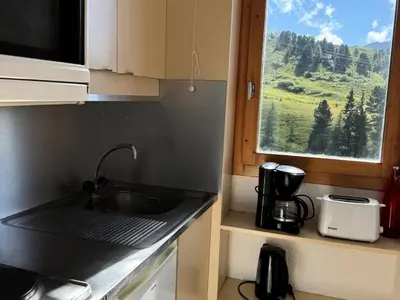 Plan de l'établissement Résidence Onyx - Studio fonctionnel · Au pied des pistes · Vue pistes MAE-3804