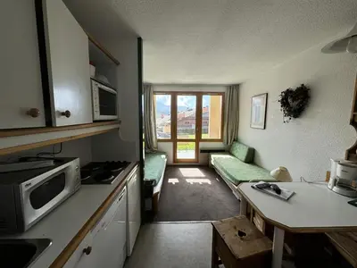 Cuisine ou kitchenette dans l'établissement Résidence Andromede - Studio fonctionnel avec balcon · Accès direct aux pistes · Vue pistes MAE-7135