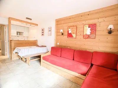 Coin salon dans l'établissement Résidence Tommeuses - Appartement rénové·Pieds des pistes ·Balcon MAE-6688