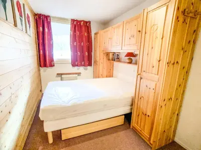 Un ou plusieurs lits dans un hébergement de l'établissement Résidence Tommeuses - Appartement rénové·Pieds des pistes ·Balcon MAE-6688