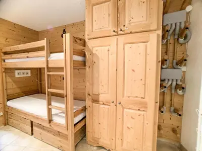 Un ou plusieurs lits dans un hébergement de l'établissement Résidence Tommeuses - Appartement rénové·Pieds des pistes ·Balcon MAE-6688