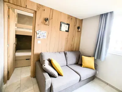 Coin salon dans l'établissement Résidence Tommeuses - Appartement rénové·Pieds des pistes ·Balcon MAE-6699