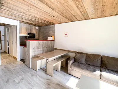 Coin salon dans l'établissement Résidence Tommeuses - Studio rénové·Pieds des pistes ·Balcon MAE-6704