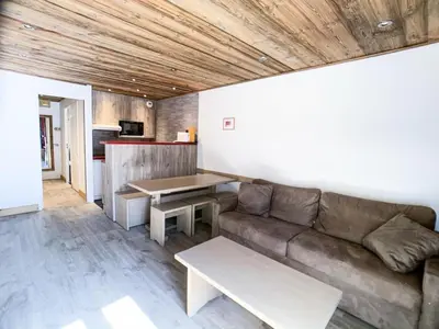 Cuisine ou kitchenette dans l'établissement Résidence Tommeuses - Studio rénové·Pieds des pistes ·Balcon MAE-6704