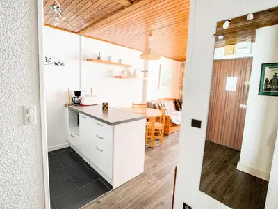 Cuisine ou kitchenette dans l'établissement Résidence Tommeuses - Appartement fonctionnel·Proches des pistes et des MAE-6731