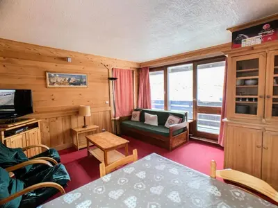 Télévision ou salle de divertissement dans l'établissement Résidence Grand Tichot A - Appartement lumineux · Proche des pistes MAE-6737