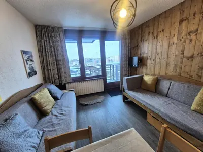 Coin salon dans l'établissement Résidence Curling B1-b2 - Appartement accueillant et lumineux · WIFI MAE-6772