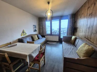 Coin salon dans l'établissement Résidence Curling B1-b2 - Appartement accueillant et lumineux · WIFI MAE-6772