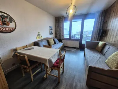 Coin salon dans l'établissement Résidence Curling B1-b2 - Appartement accueillant et lumineux · WIFI MAE-6772