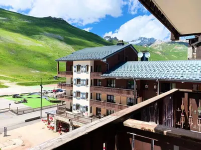 Vue générale sur la montagne ou vue sur la montagne depuis l'appartement
