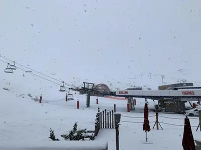 L'établissement Résidence Rond Point Des Pistes C - Studio·Proche des pistes·Balcon MAE-6804 en hiver