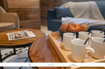 Coin salon dans l'établissement MARMOTTE 101 - Appartement pour 6, aux pieds des pistes
