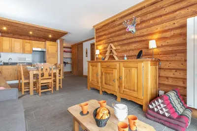 Cuisine ou kitchenette dans l'établissement BAMBOO - Joli T3 aux pieds des pistes