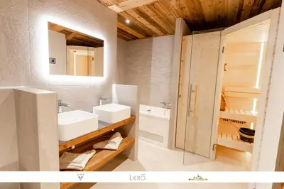 Salle de bains dans l'établissement Marmotte 205 - Splendide duplex aux pieds des pistes