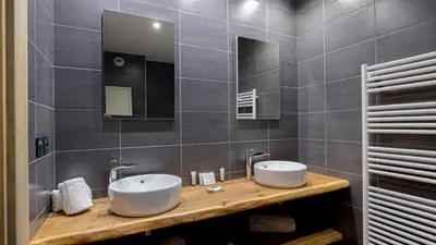 Salle de bains dans l'établissement Chalet Juliette by Les Etincelles