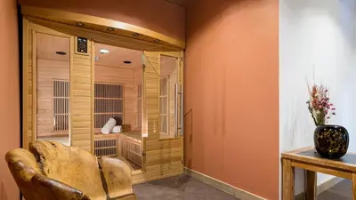 Coin salon dans l'établissement Chalet Violette by Les Etincelles