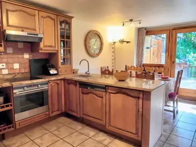 Cuisine ou kitchenette dans l'établissement Chalet Soleil