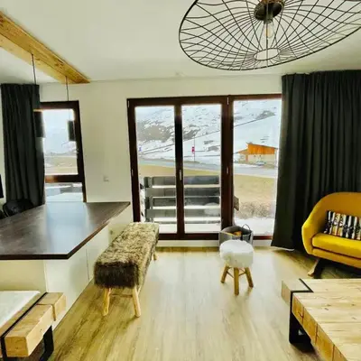 Moderne 3 pièces calme pour 4-5 personnes avec wifi à Tignes - FR-1-641-84