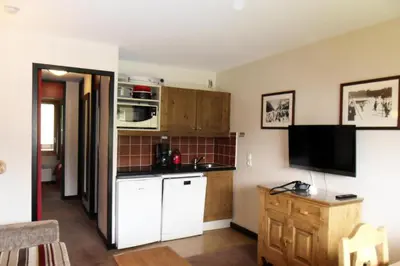 Cuisine ou kitchenette dans l'établissement Résidence Quartz - Appartement agréable · Accès direct aux pistes · Vue pistes MAE-8284